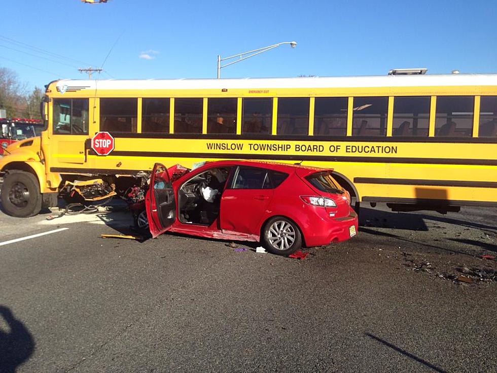 School Bus, Car Collide In Winslow
