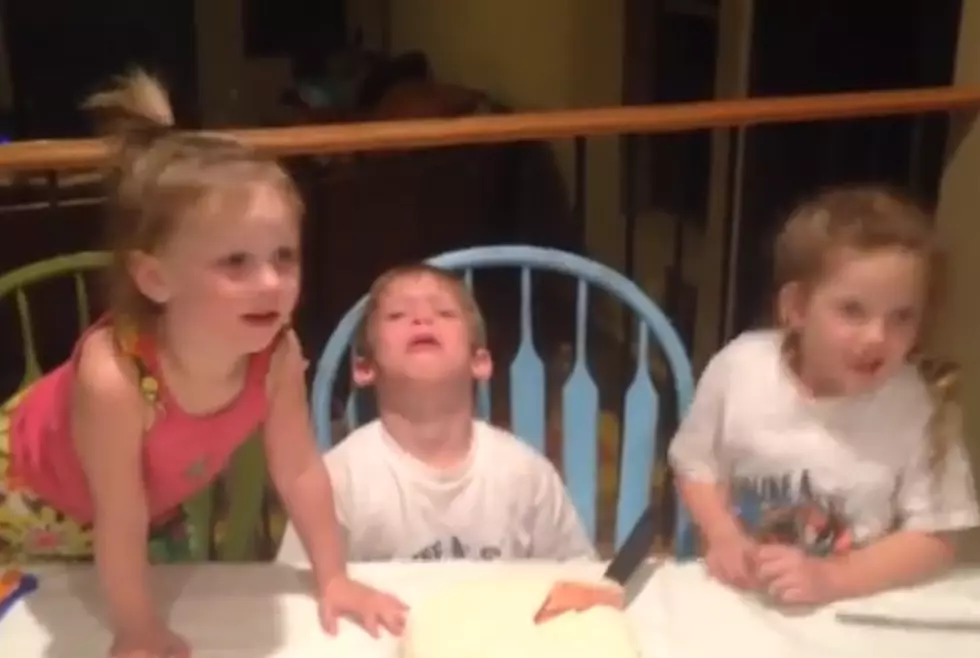 Young Boy Doesn&#8217;t Enjoy Baby Reveal Party [VIDEO]
