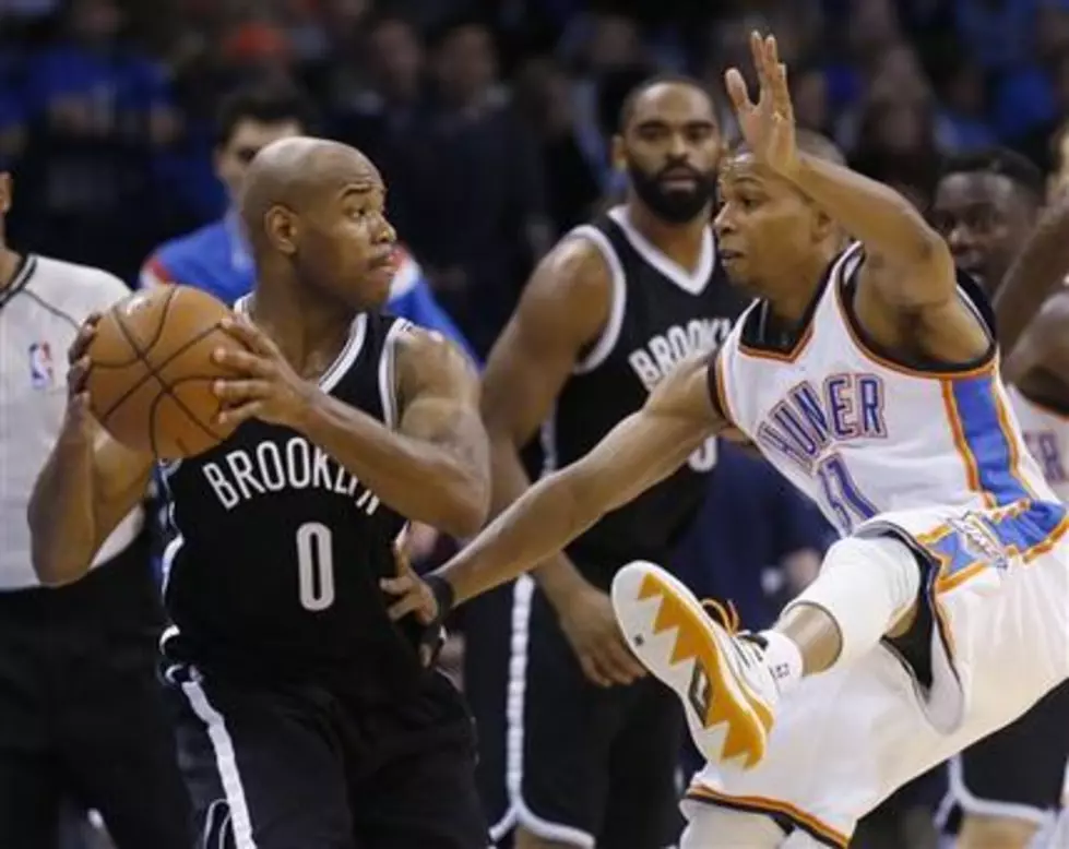 Nets hold on to beat Thunder 94-92