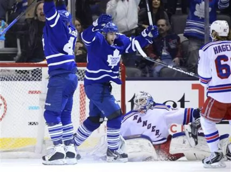 Maple Leafs rally in 3rd, top Rangers 5-4