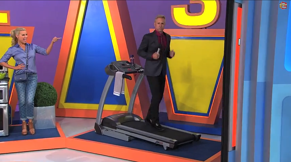 WATCH: Price is Right’s George Gray falls off treadmill with amazing recovery