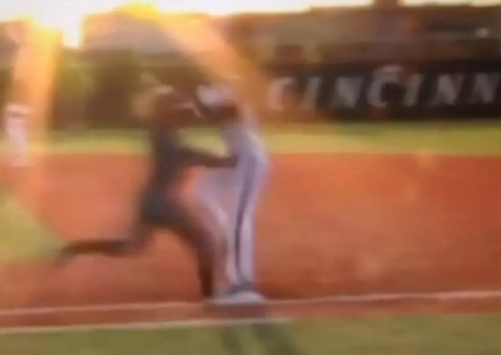 Watch this enormous collision at first base