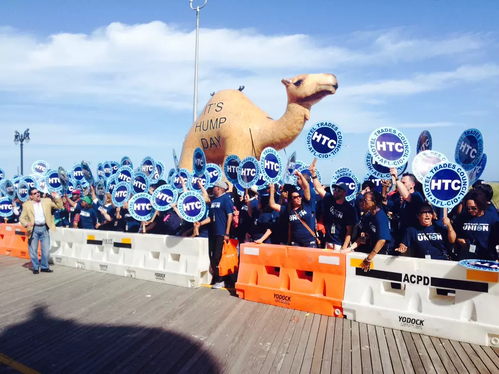 Casino union members stage traffic sit-in