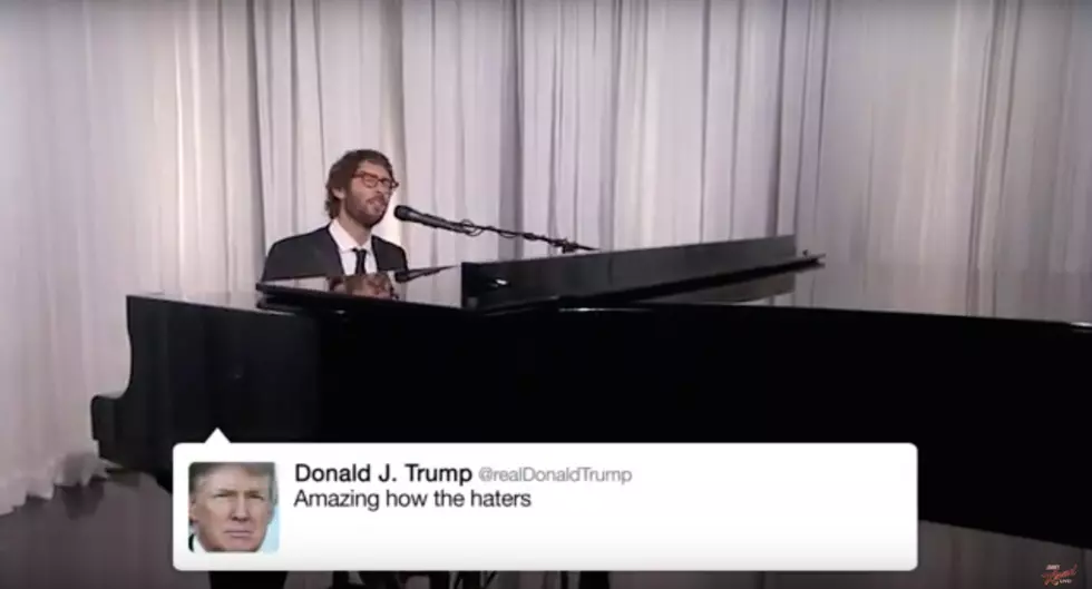 Hear Josh Groban sing Donald Trump tweets – Watch