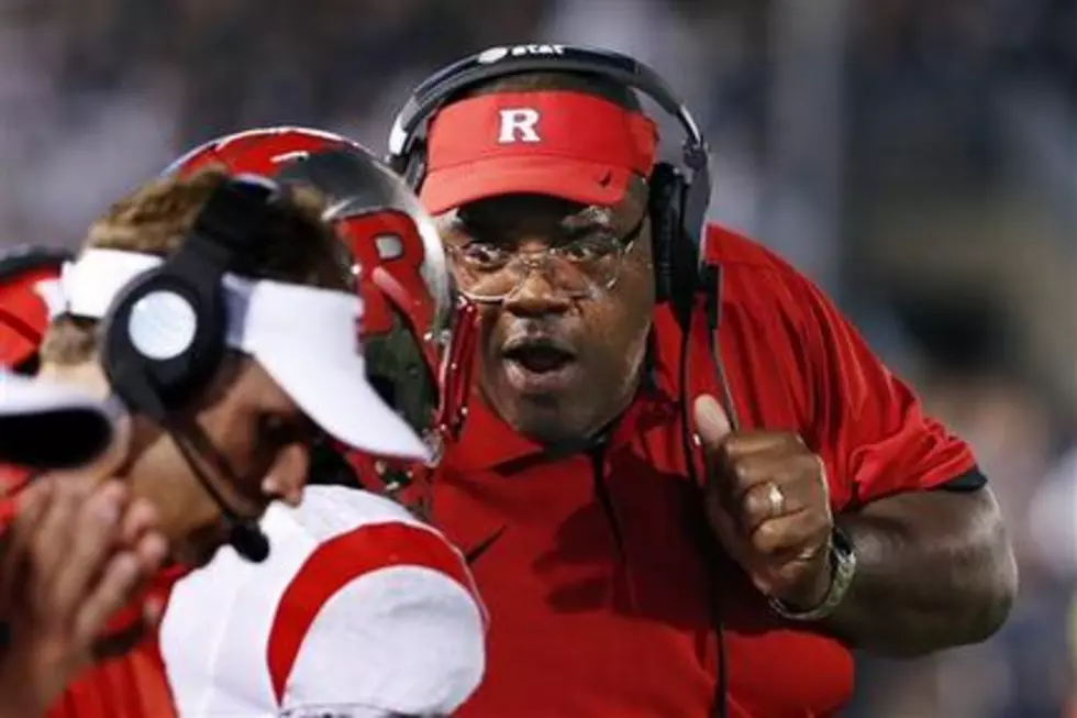 Rutgers interim coach has oddball press conference, demands respect for Flood