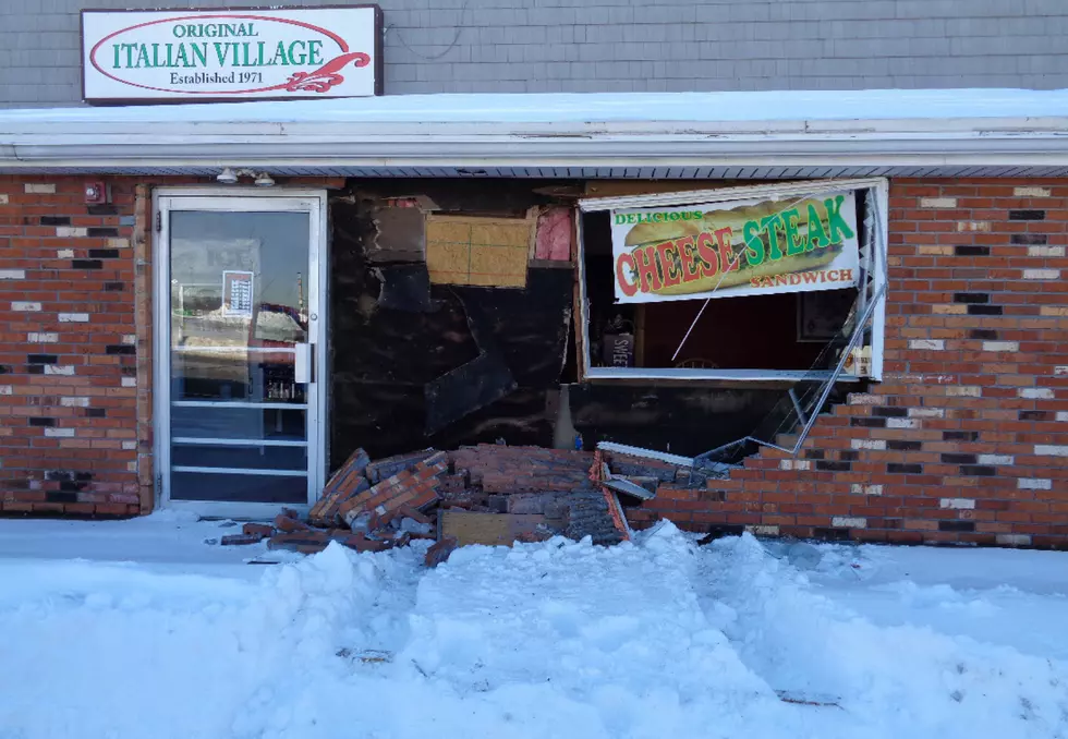 Police search for car that crashed into deli, then fled