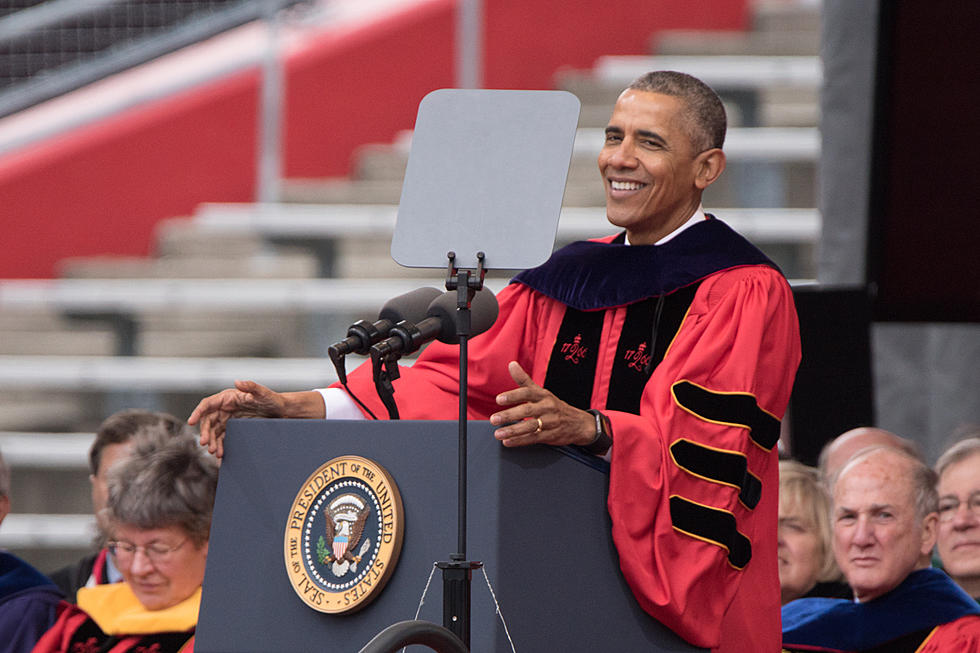 Obama jabs Trump at Rutgers commencement: Build a future without &#8216;walls&#8217; (PHOTOS)