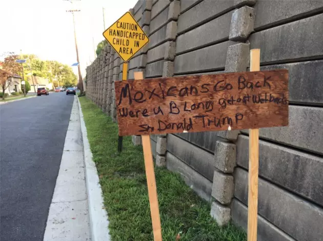 Residents &#8216;shocked&#8217; by sign with racist remarks near PATCO tracks