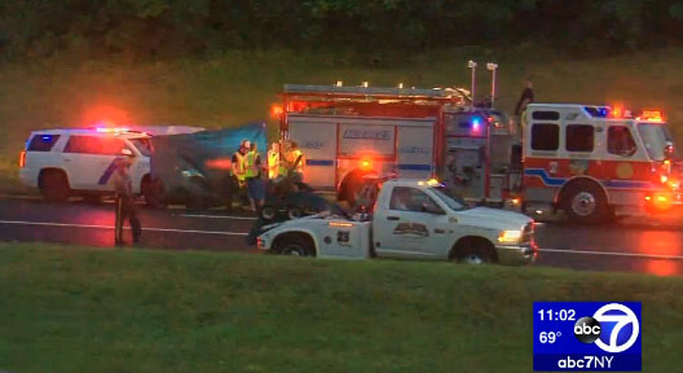 2 killed, dozen injured after van flips on Garden State Parkway