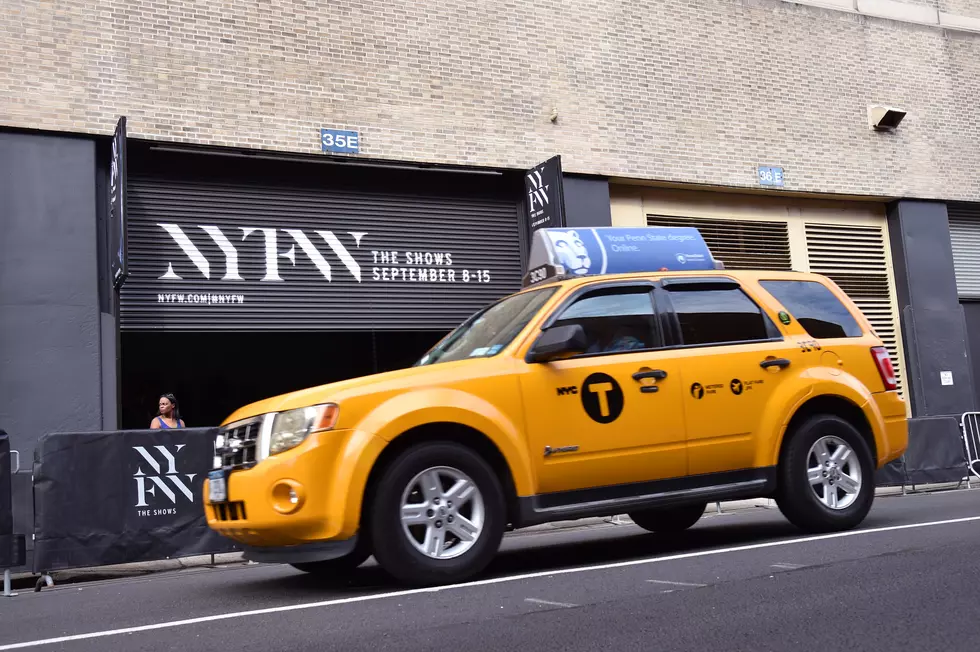 Judi Franco displays proper taxi cab etiquette in NYC