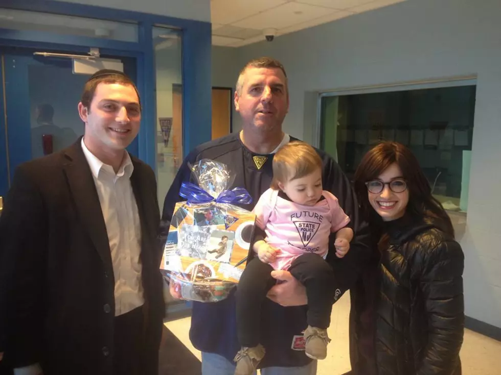 NJ state trooper meets baby he helped deliver along the Parkway