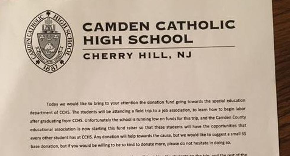 Cops investigating fake fundraising letter for Camden Catholic High