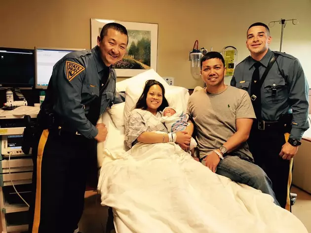 NJ Troopers — With Help of Cellphone Charger — Help Deliver Baby on Interstate 287