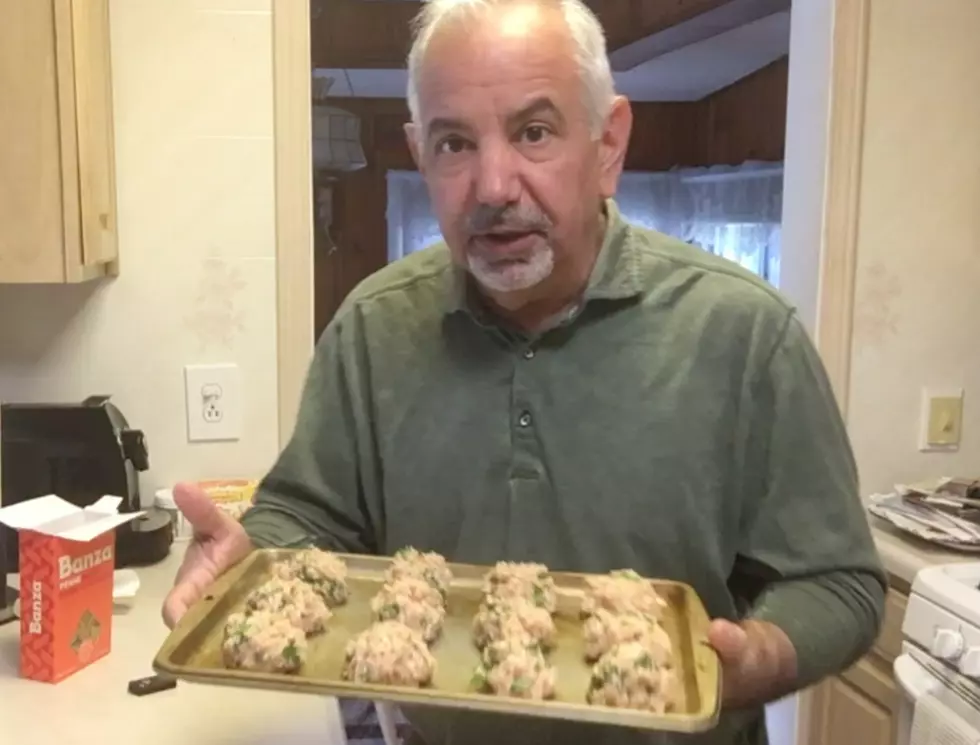 Warm weather in NJ means fresh basil! — Watch as Dennis makes chicken meatballs and pesto!
