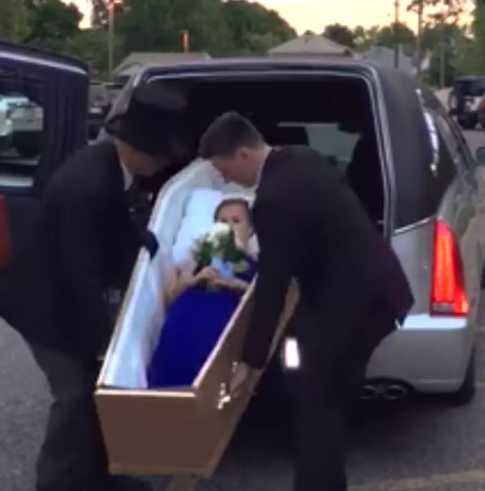 How about this creepy Pennsauken student who went to her prom in a coffin