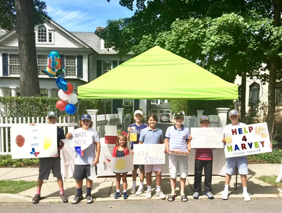 NJ kids set up lemonade stand, raise thousands for Hurricane Harvey relief