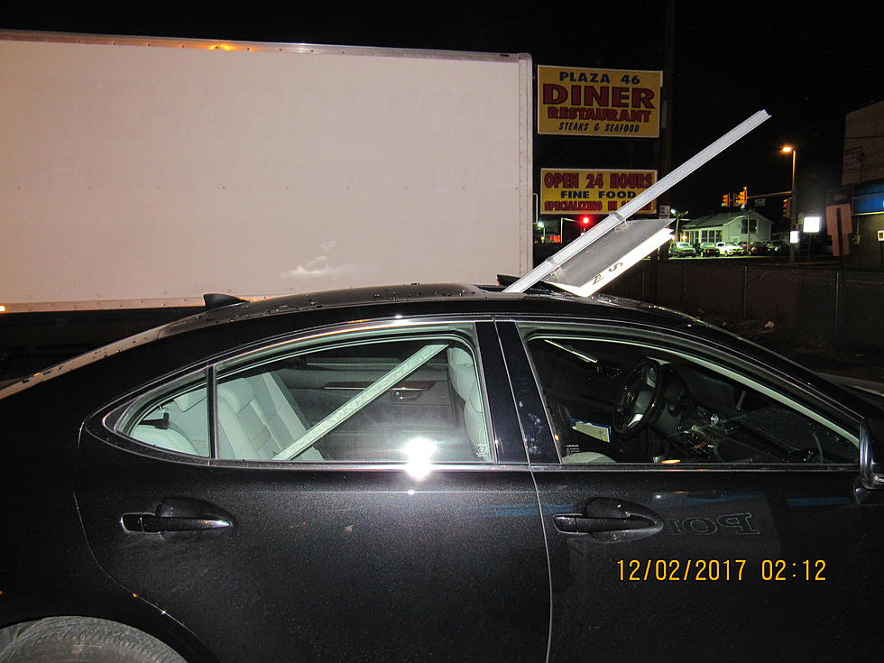 NJ woman charged with DWI doesn't know how sign went through car