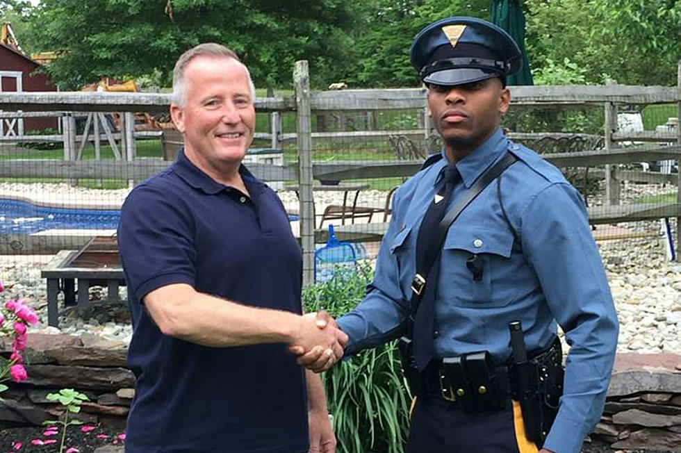 In traffic stop, NJ trooper meets guy who helped mom deliver him