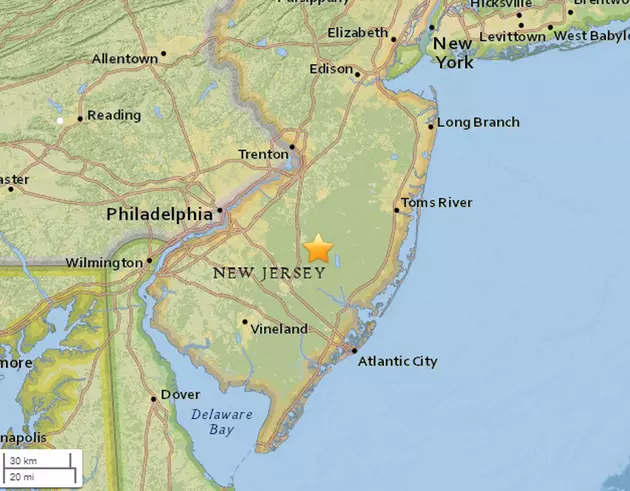 Small earthquake measured in South Jersey