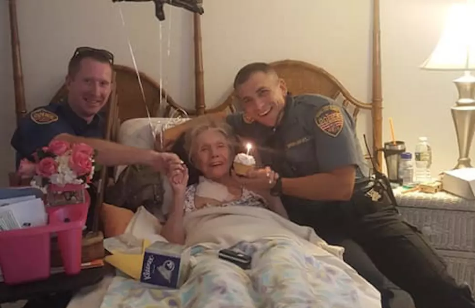 Spring Lake Heights police help celebrate 95-year-old's birthday