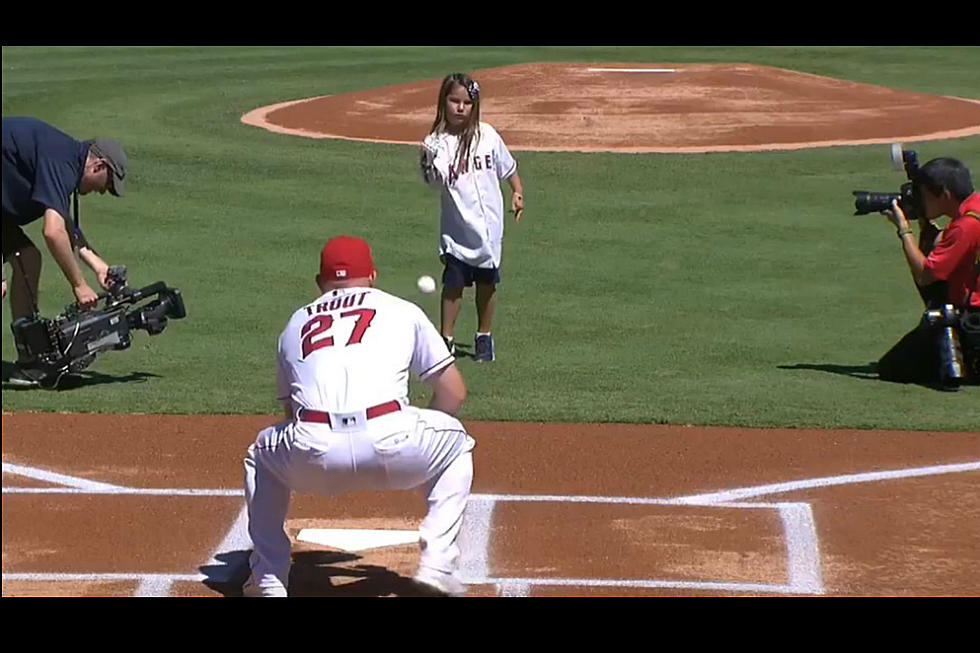 NJ’s Mike Trout Catches for Inspiring Girl Who Has 3D-printed Hand