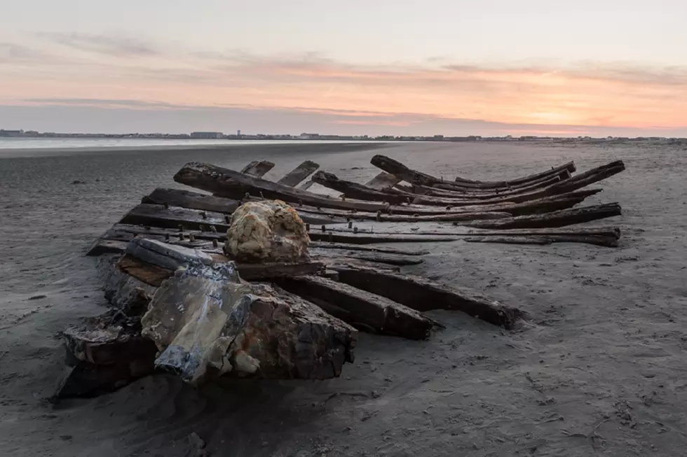 What is the ship buried under this southern Jersey Shore beach?
