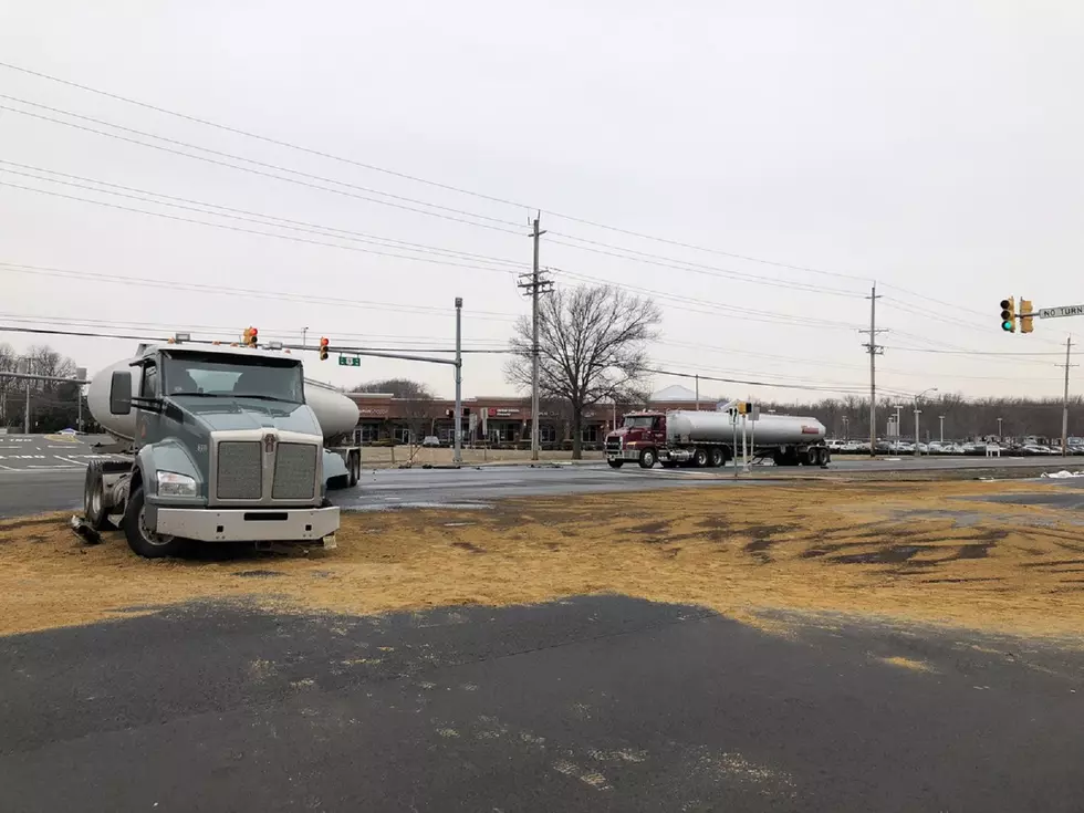 Tanker truck crash closes Route 9, businesses evacuated