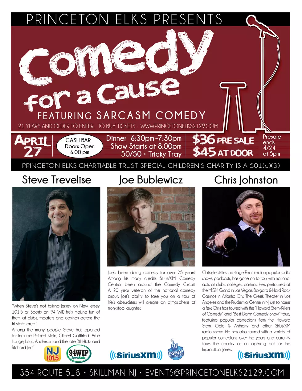 Princeton comedy fundraiser for kids with special needs