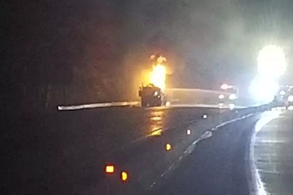 Atlantic City Expressway closed by tanker truck fire