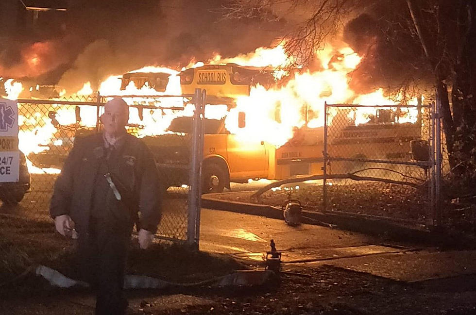 Fire destroys 13 school buses in East Orange