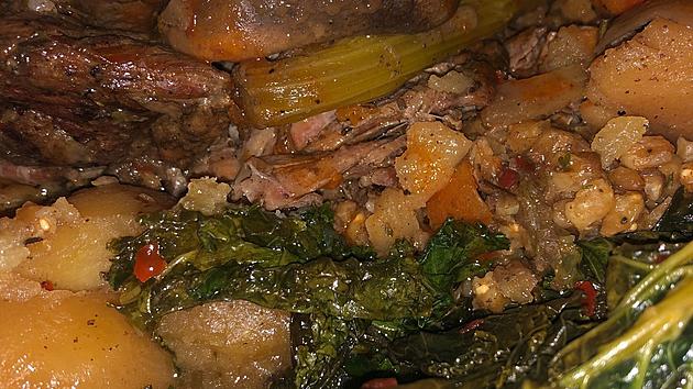 Pot roast and kale! Seriously