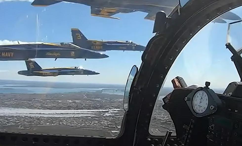Amazing cockpit video from Blue Angels tribute flyover
