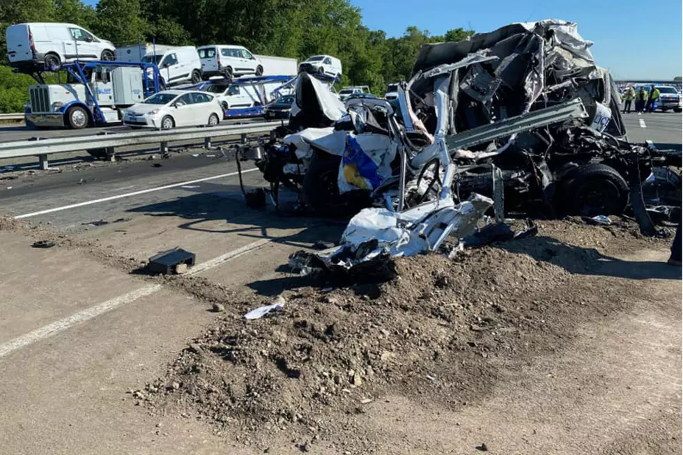 NJSP car destroyed in Turnpike crash, trooper 'moderately hurt'