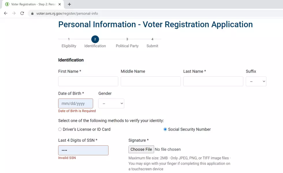 NJ Voter registration deadline This Tuesday