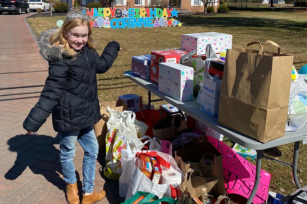 NJ girl holds food drive for 9th birthday, collects 380 pounds