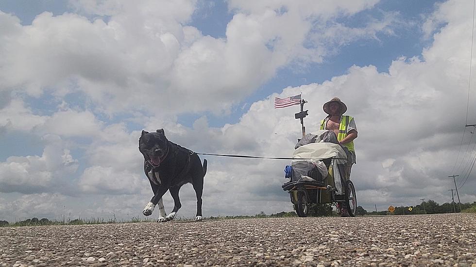 NJ man and his dog Pork Roll are walking from Sandy Hook to L.A.