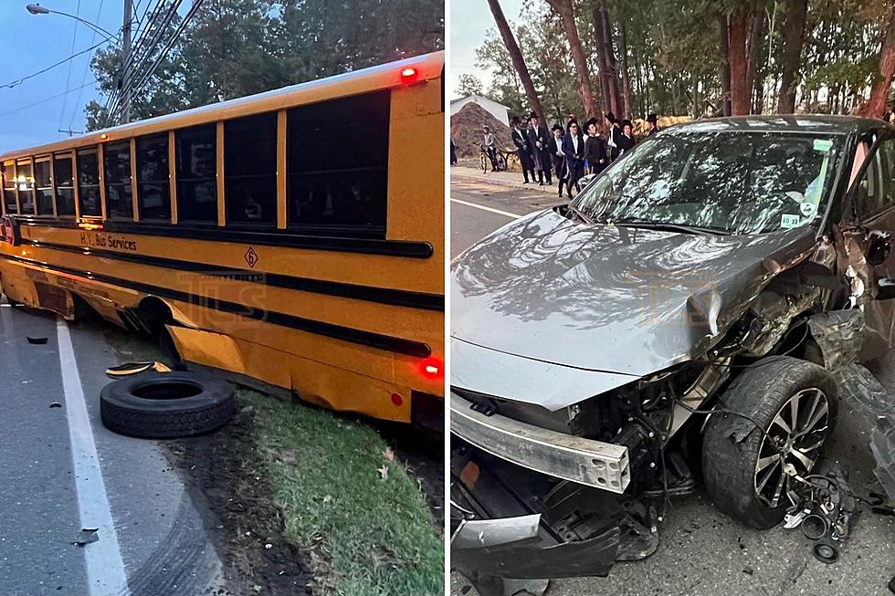 Lakewood, NJ school bus crashed to avoid head-on collision, witness says