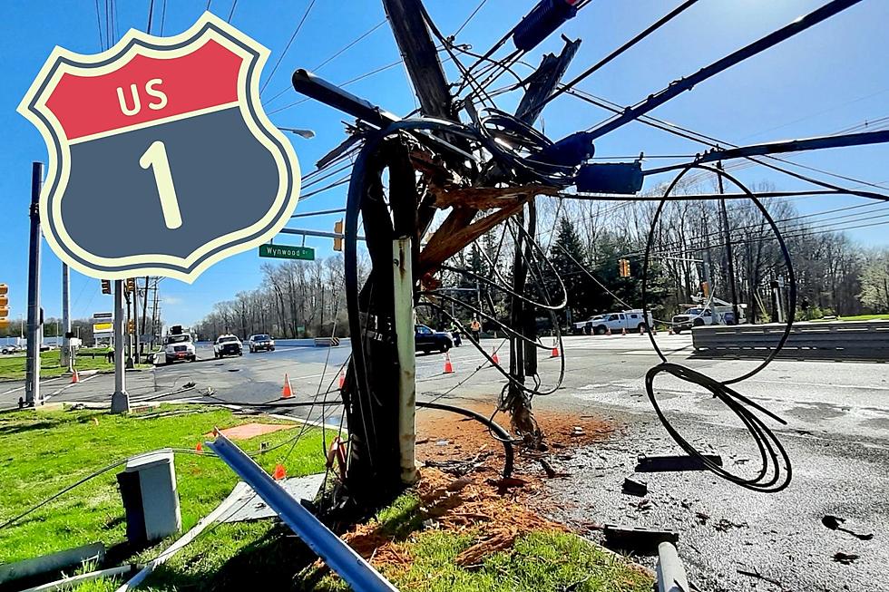 Crash into utility pole closes Route 1 in South Brunswick, NJ