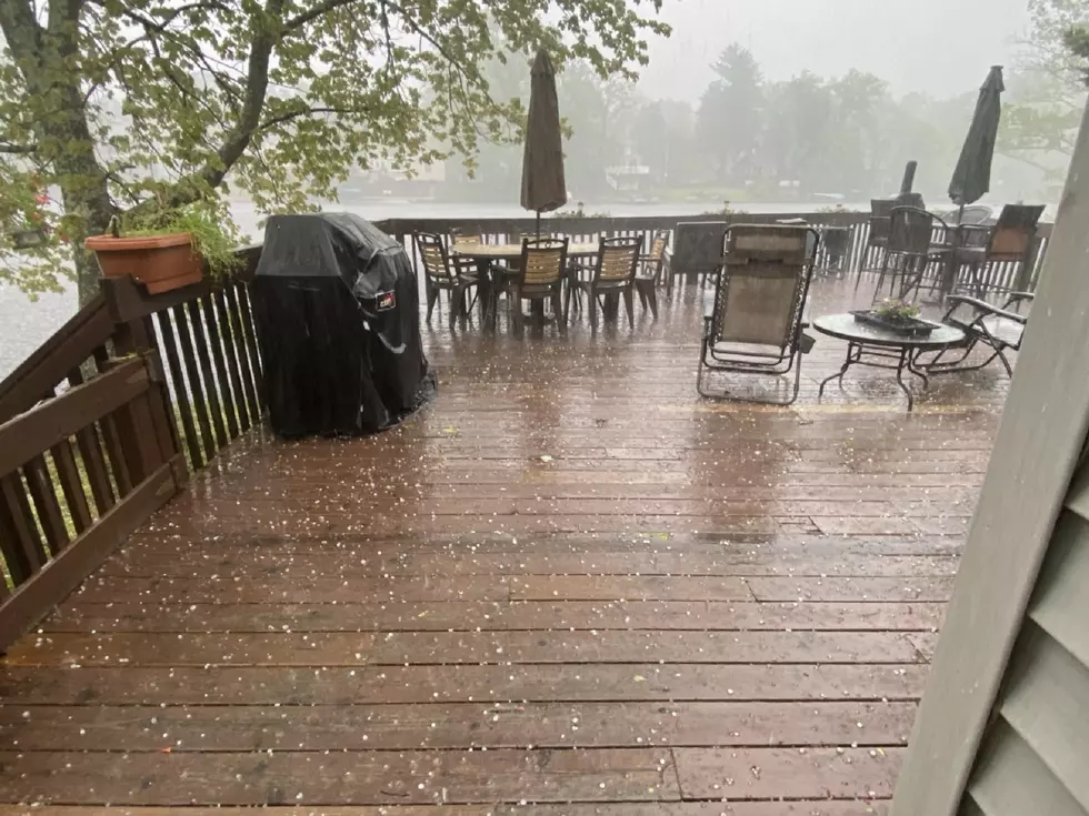 Some parts of NJ were treated to a hailstorm Friday