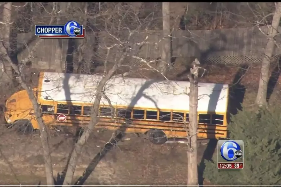 Students escape from bus crashes involving multiple cars, truck