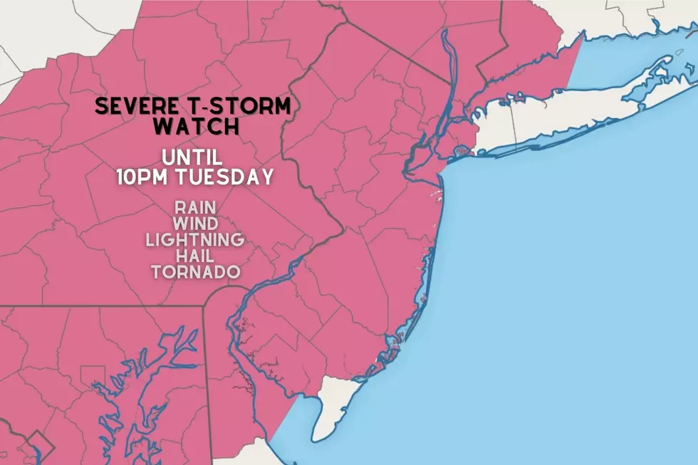 Severe Thunderstorm Watch until 10pm: Strong storms crashing into NJ