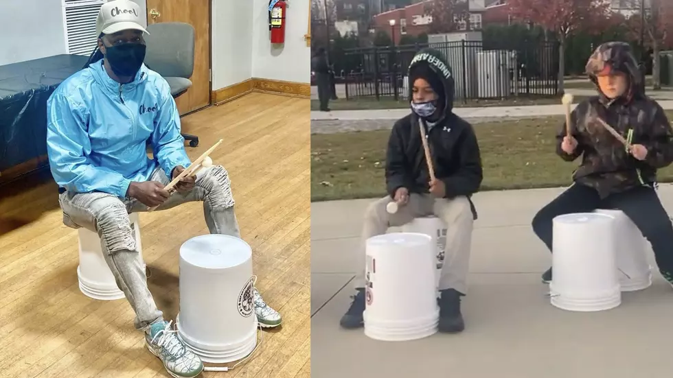 Bucket Drumming in Jersey City: Teaching beats and coping skills