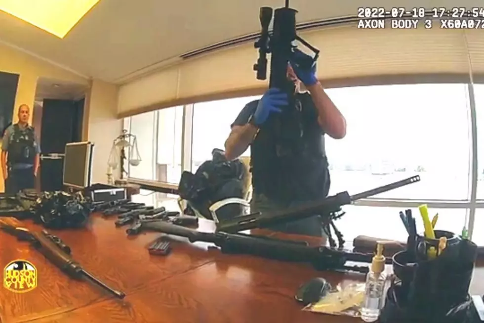 New police video shows dozens of guns found at NJ hospital