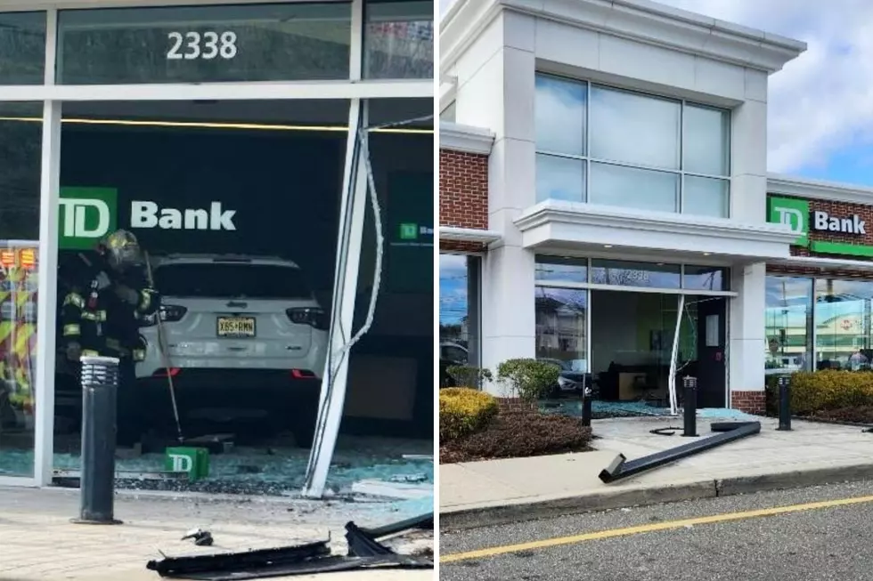 SUV smashes through window into lobby of Toms River, NJ bank