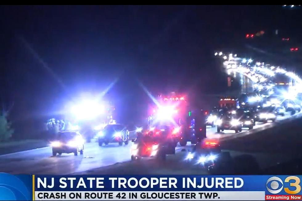 NJ State Police trooper involved in Route 42 crash, reports say