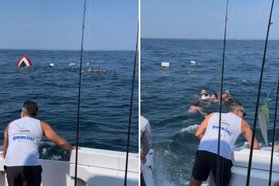 4  rescued from sinking sailboat in Manasquan, NJ Inlet (VIDEO)