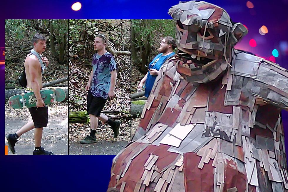 NJ police look for 3 after giant 20-foot troll sculpture vandalized