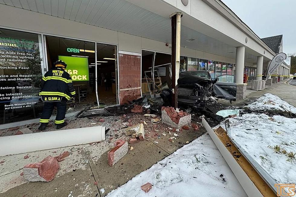 Driver error or snow? NJ woman, 88, crashes through store