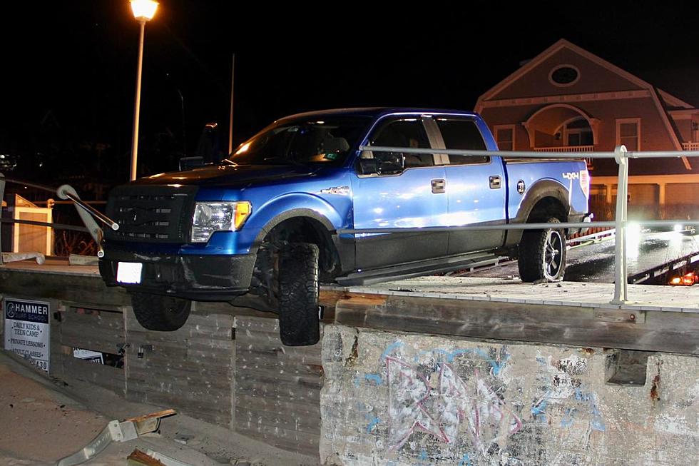 After crashing like this, NJ man was still trying to drive away