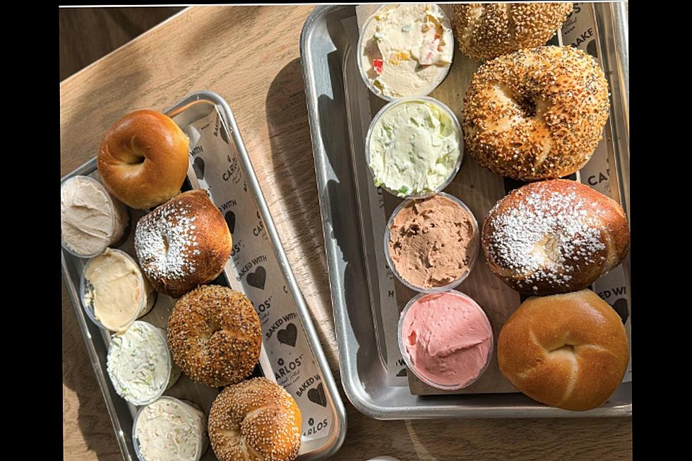 How New Jersey is this? This restaurant offers bagel flights